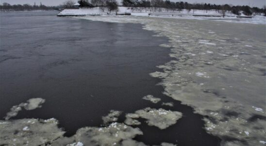 less and less ice covers lakes and rivers