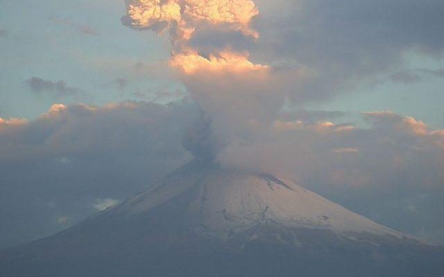 12 eruptions in the last 24 hours at Popocatepetl Volcano