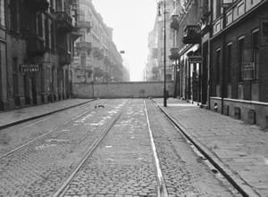 A wall in the Warsaw ghetto