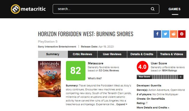 Horizon 2: Forbidden West