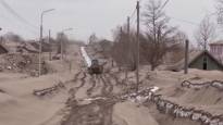 A volcano erupted in Russia and covered villages under a