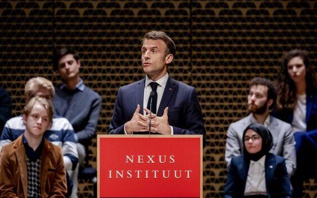 Big shock to Macron His speech was interrupted by protesters