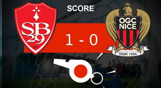 Brest Nice OGC Nice falls the summary of the