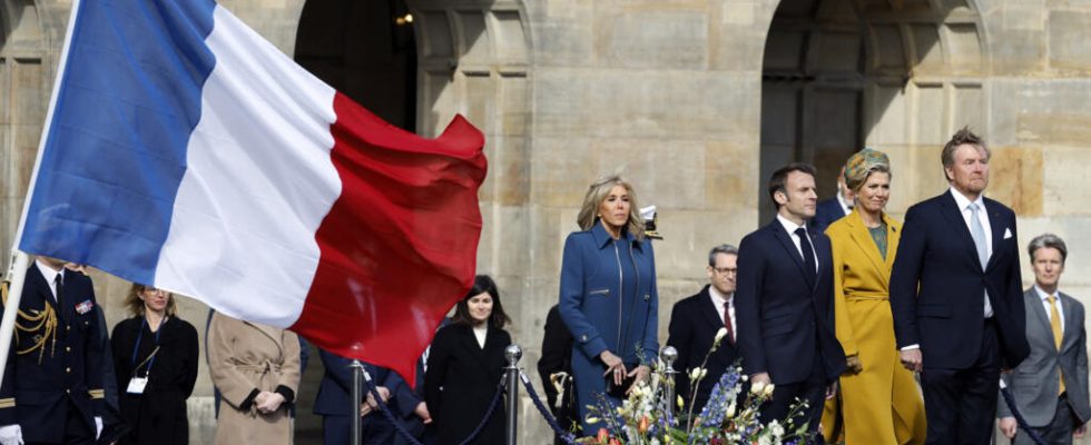 Emmanuel Macron on a state visit after his controversial statements