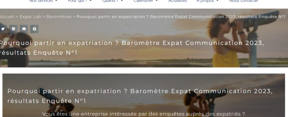 First 2023 survey of the Expat Communication Barometer