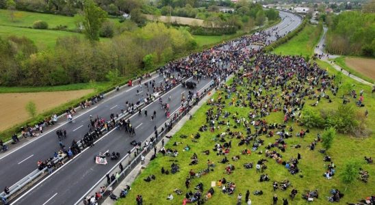 France calm day during the demonstration against the Toulouse Castres motorway