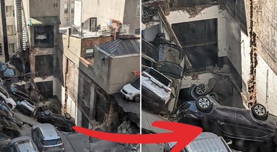 Garage collapsed in New York Sounded like an explosion