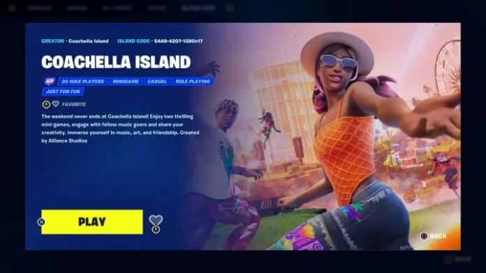 How to launch fireworks on Coachella Island in Fortnite