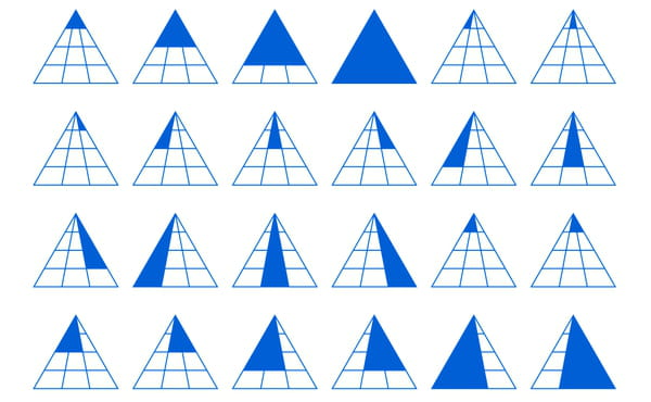 If you see 24 triangles in this image you have