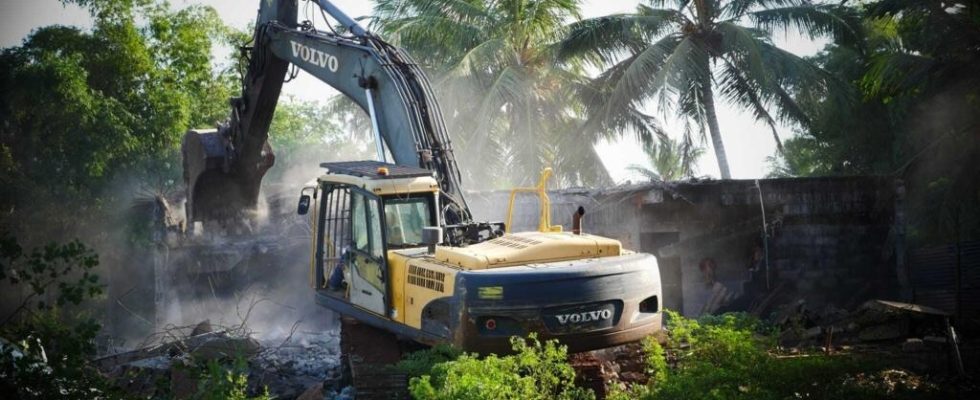 In Mayotte a new slum destroyed as the Wuambushu operation