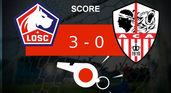 Lille AC Ajaccio big performance for Lille OSC in