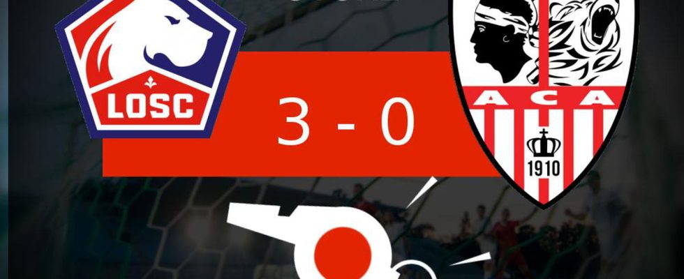 Lille AC Ajaccio big performance for Lille OSC in