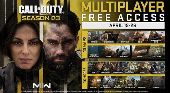 Modern Warfare 2 multiplayer mode is free for a week