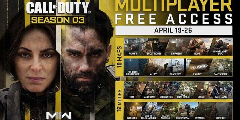 Modern Warfare 2 multiplayer mode is free for a week