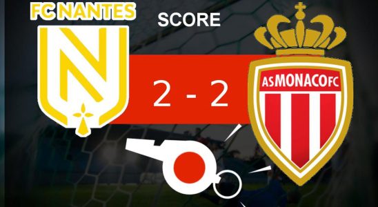 Nantes Monaco goals but two teams tied in the