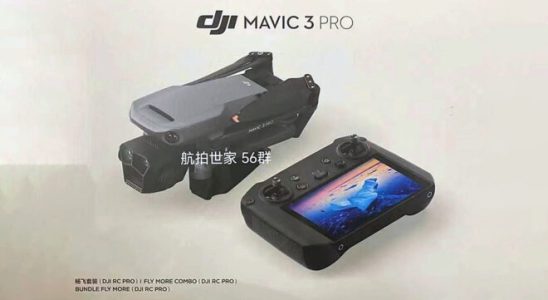 New DJI Mavic 3 Pro leaked that offers 3x optical