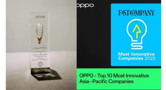 Oppo Awarded Innovative Technology Award Worlds Best Glass