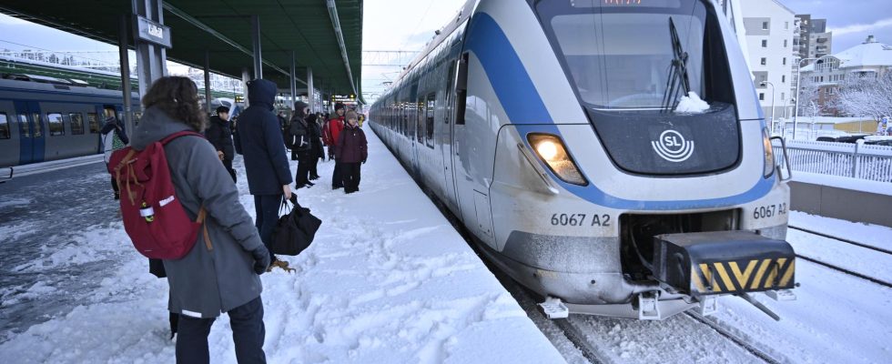 Record breaking month for Stockholms commuter train