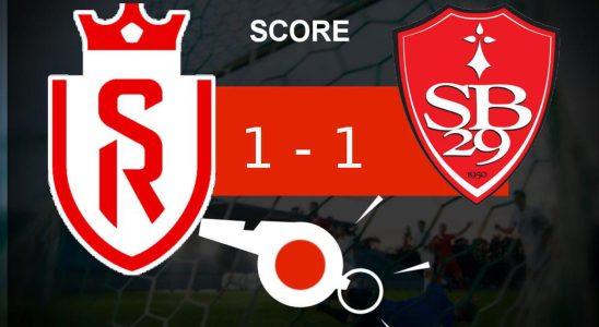 Reims Brest Stade Brestois is content with a draw