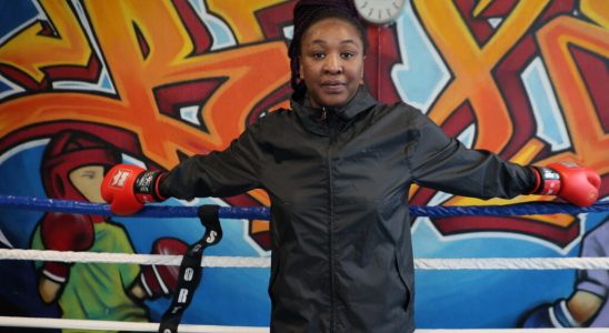 Sedia Sanogo captain of the Ivory Coast womens boxing team