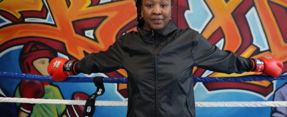 Sedia Sanogo captain of the Ivory Coast womens boxing team