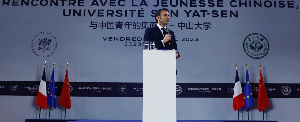 Taiwan China Macron causes discomfort in Washington after his