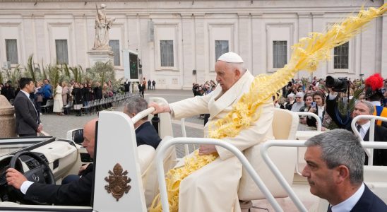 The Pope attends Mass after the hospital stay