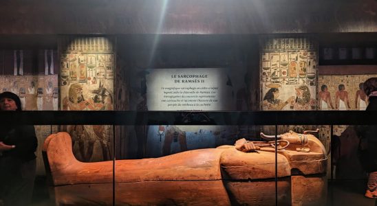 The coffin of Ramses II