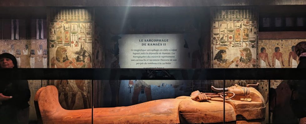 The coffin of Ramses II