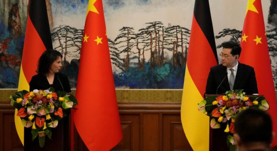 The outspokenness of the head of German diplomacy in Beijing