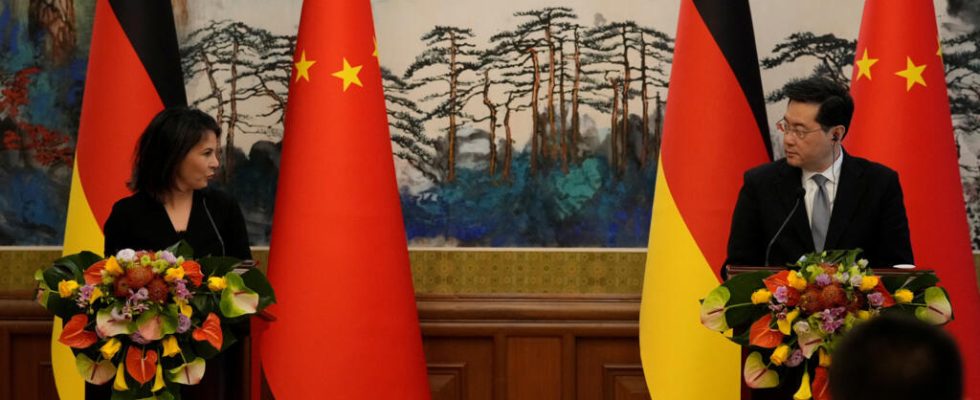 The outspokenness of the head of German diplomacy in Beijing