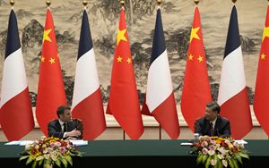 Trilateral between Xi Macron and von der Leyen EU resumes