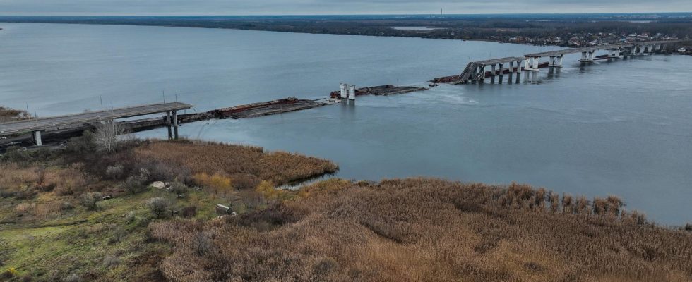 Ukraine on the east side of the Dnieper in Kherson