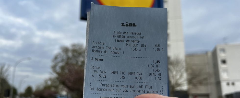 Why are Lidl receipts blue and not white like the