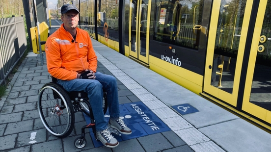 Wijkersloot tram stop in Nieuwegein is difficult to reach with