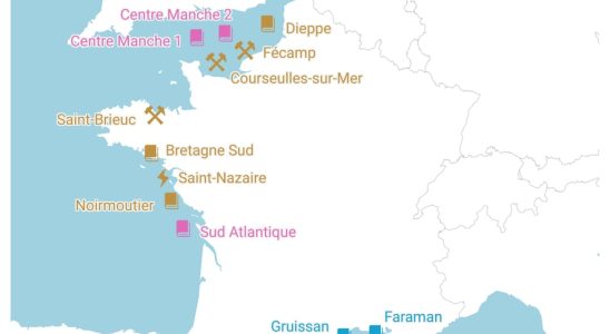 Wind turbines in the North Sea France lagging behind its