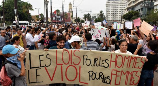 demonstration against a judgment deemed lax against rapists of an