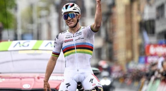 the Belgian Remco Evenepoel wins Liege Bastogne Liege Pogacar abandons