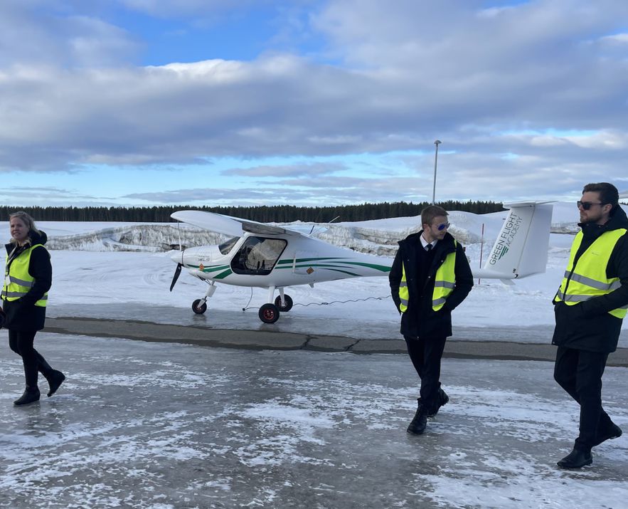 The first electric planes in service at Skelleftea will provide a regional taxi service