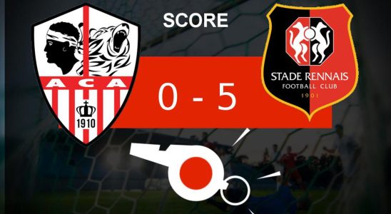 AC Ajaccio Rennes AC Ajaccio sinks the key moments