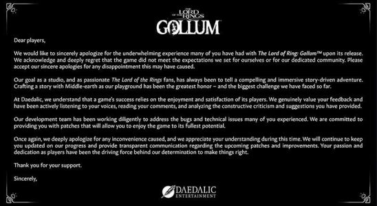 Apology for Gollum