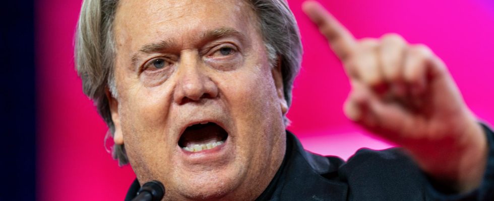 Bannon is accused of being tricked about the wall