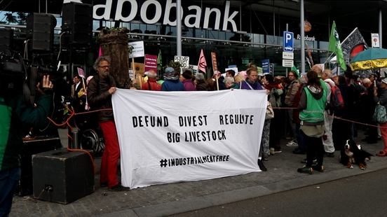 Environmental activists at Rabobank meeting Will the bank emit 45