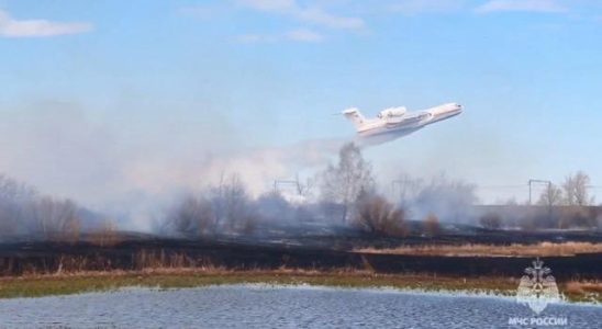 Forest fire in Russia They posted the images