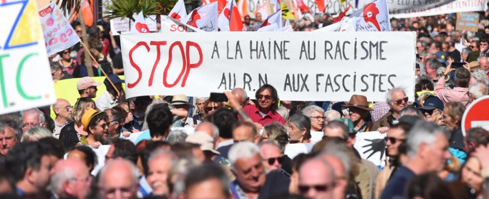 France elected officials and citizens march in Saint Brevin in support