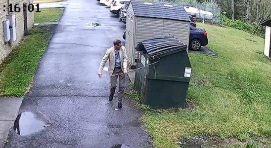 He suddenly came out of the garbage can the school