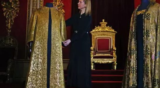 Here is by whom the ceremonial clothes of Charles III