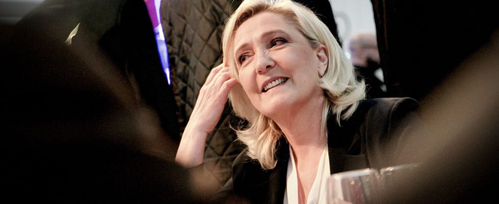 In Le Havre Marine Le Pen candidate for the Elysee…