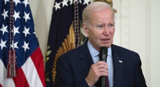 Joe Biden says he is optimistic but cuts short his