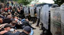 Kosovo Serbs clashed with police and NATO peacekeepers – around